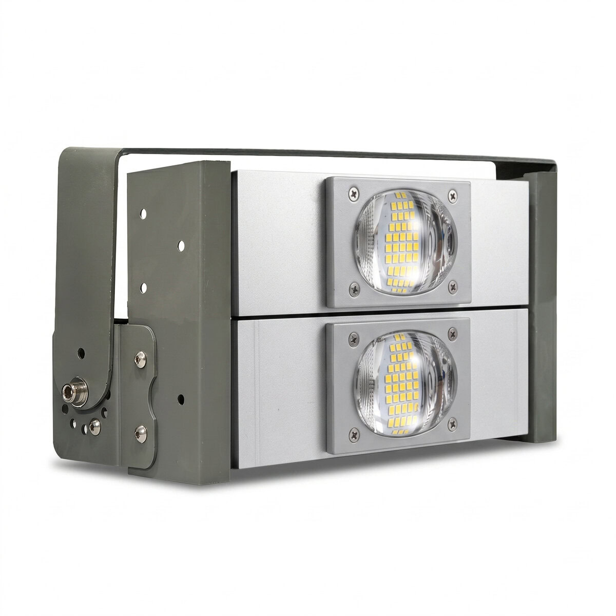 Đèn LED pha P01 (Khung xám) Module COB 3030 - Công suất 100W