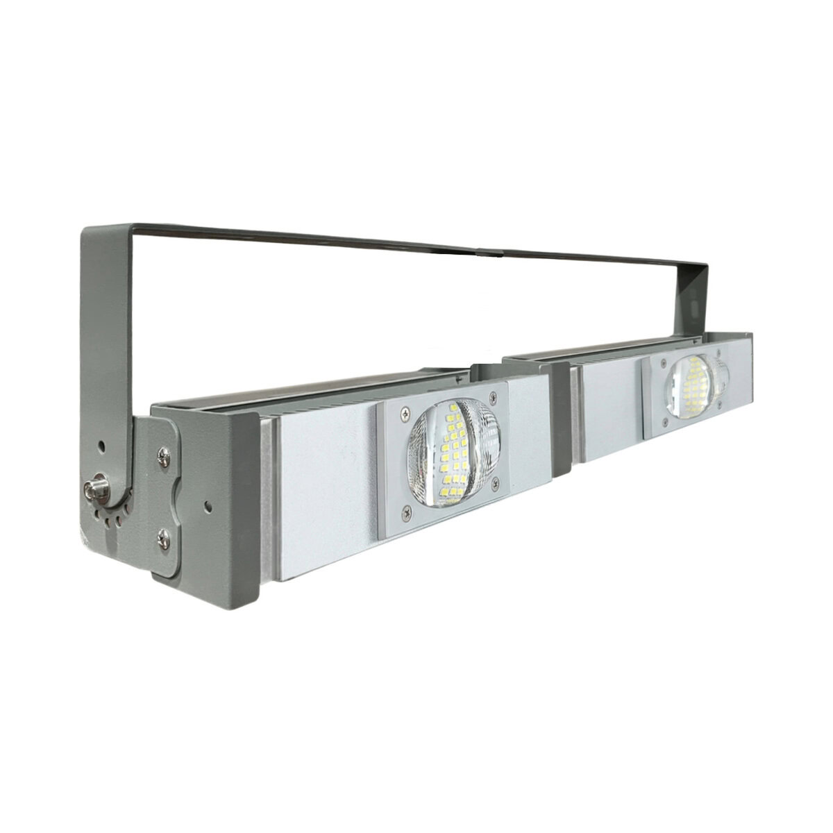 Đèn LED pha P01 (Khung xám) Lắp ngang Module COB 3030 - Công suất 100W