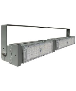Đèn LED pha P01 (Khung xám) Lắp ngang Module SMD 3030 Mẫu B - Công suất 100W