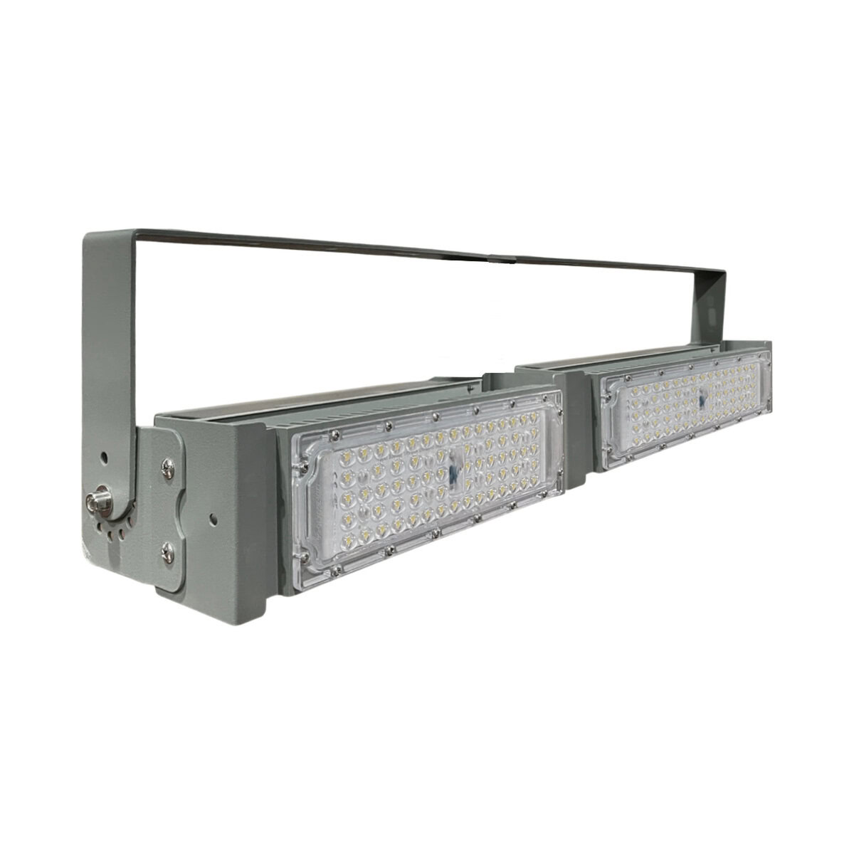 Đèn LED pha P01 (Khung xám) Lắp ngang Module SMD 3030 Mẫu B - Công suất 100W