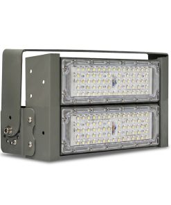 Đèn LED pha P01 (Khung xám) Module SMD 3030 Mẫu B - Công suất 100W