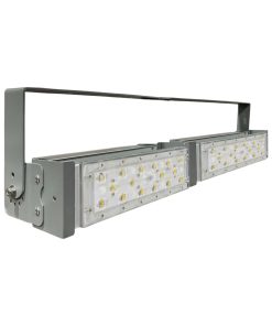 Đèn LED pha P01 (Khung xám) Lắp ngang Module SMD 5050 Mẫu A - Công suất 100W