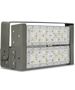 Đèn LED pha P01 (Khung xám) Module SMD 5050 Mẫu A - Công suất 100W