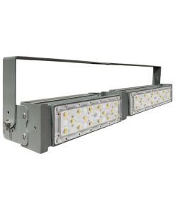 Đèn LED pha P01 (Khung xám) Lắp ngang Module SMD 5050 Mẫu B - Công suất 100W