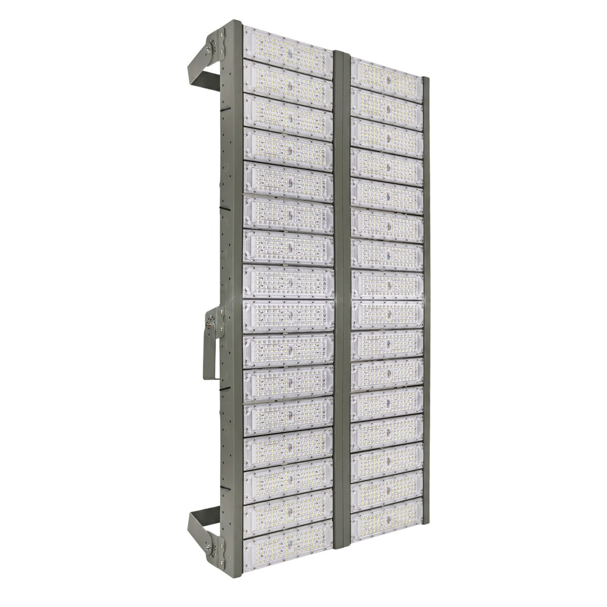 Đèn LED pha P01 (Khung xám) Module SMD 3030 Mẫu A - Công suất 1500W