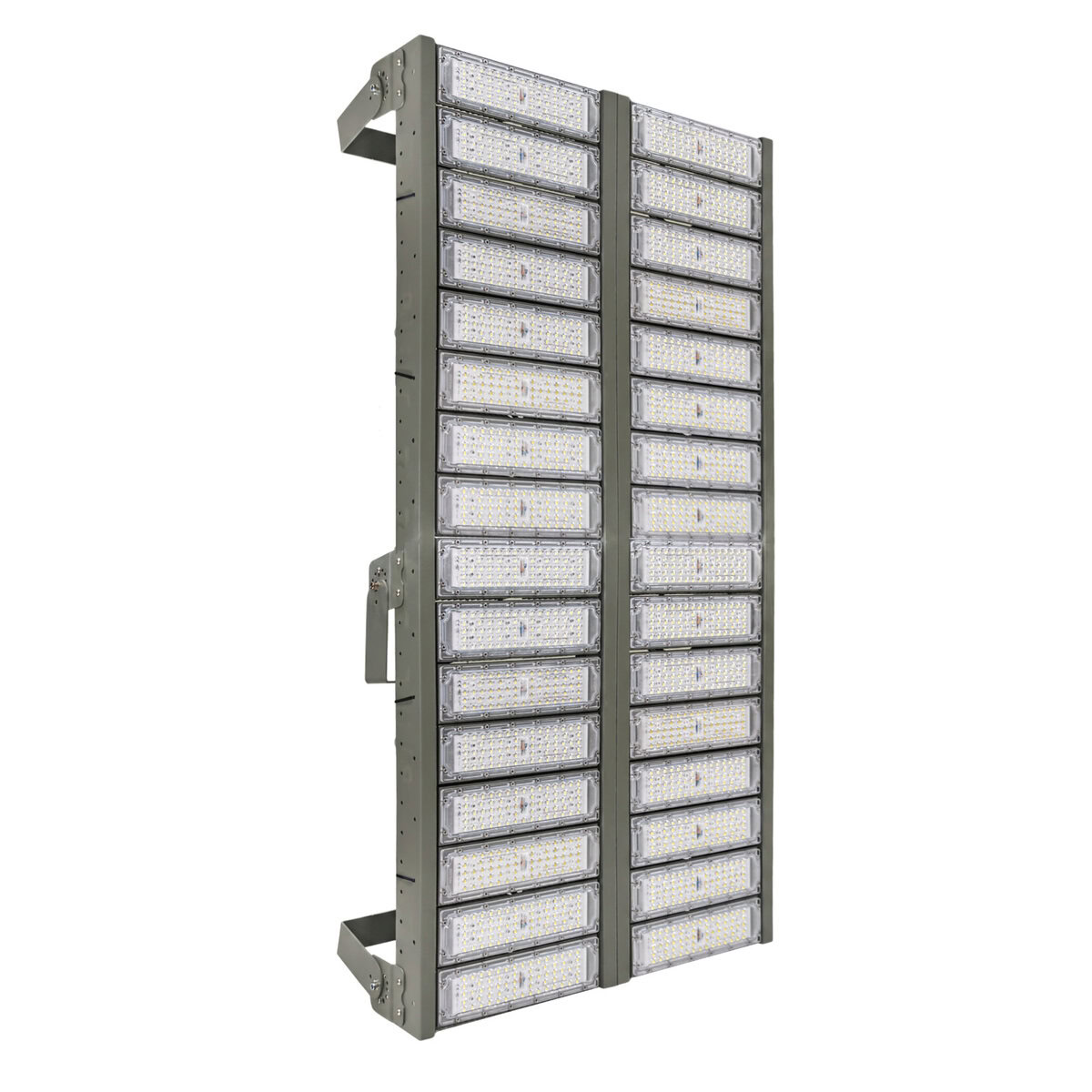 Đèn LED pha P01 (Khung xám) Module SMD 3030 Mẫu B - Công suất 1500W