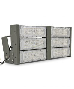 Đèn LED pha P01 (Khung xám) Lắp ngang Module SMD 3030 Mẫu A - Công suất 300W