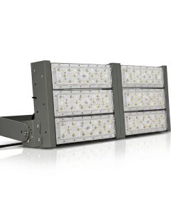 Đèn LED pha P01 (Khung xám) Lắp ngang Module SMD 5050 Mẫu A - Công suất 300W