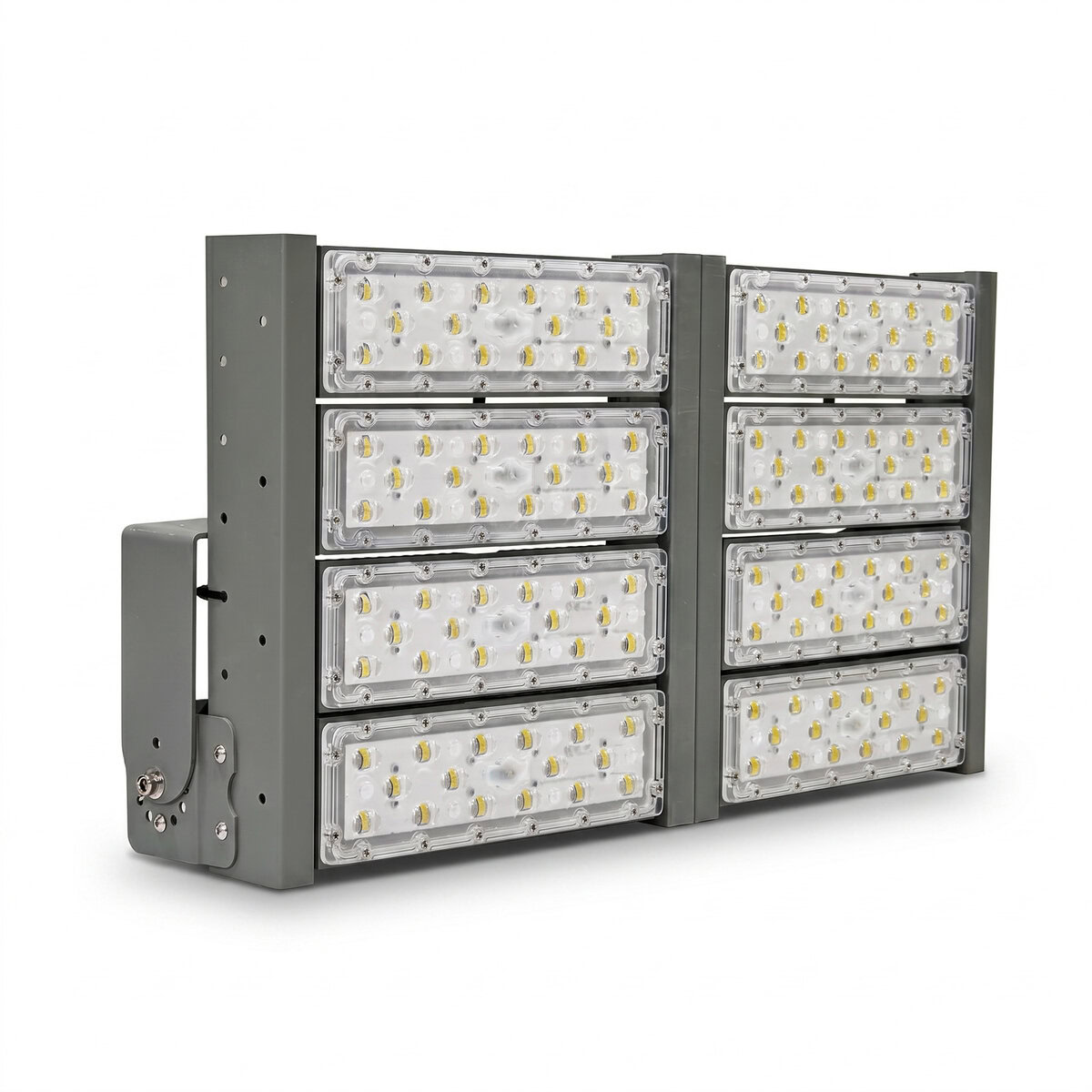 Đèn LED pha P01 (Khung xám) Module SMD 5050 Mẫu B - Công suất 400W