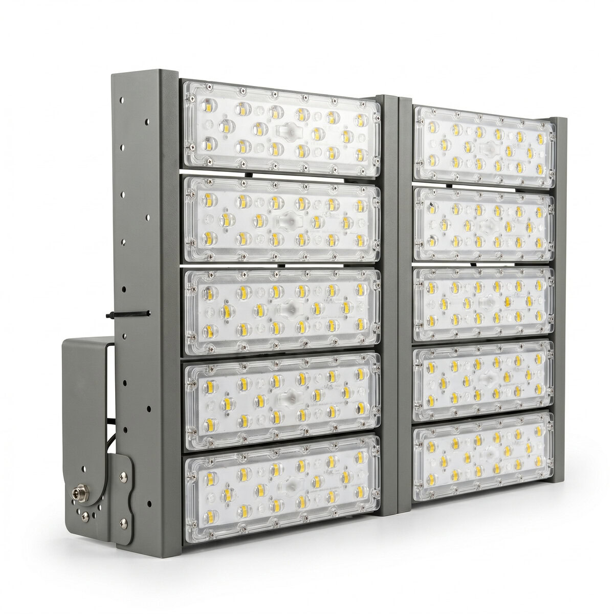 Đèn LED pha P01 (Khung xám) Module SMD 5050 Mẫu B - Công suất 500W