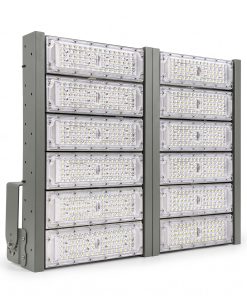Đèn LED pha P01 (Khung xám) Module SMD 3030 Mẫu A - Công suất 600W
