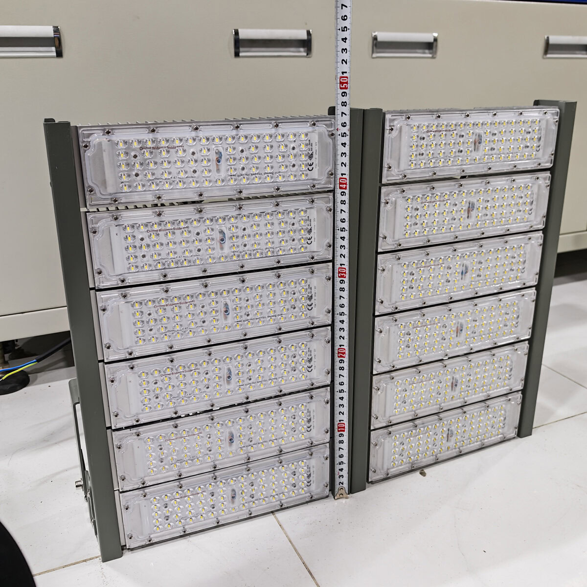Đèn LED pha P01 (Khung xám) Module SMD 3030 Mẫu A - Công suất 600W - Ảnh 6
