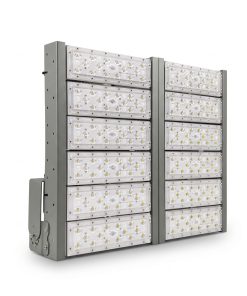 Đèn LED pha P01 (Khung xám) Module SMD 5050 Mẫu A - Công suất 600W