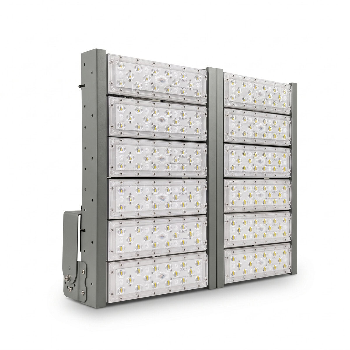 Đèn LED pha P01 (Khung xám) Module SMD 5050 Mẫu A - Công suất 600W