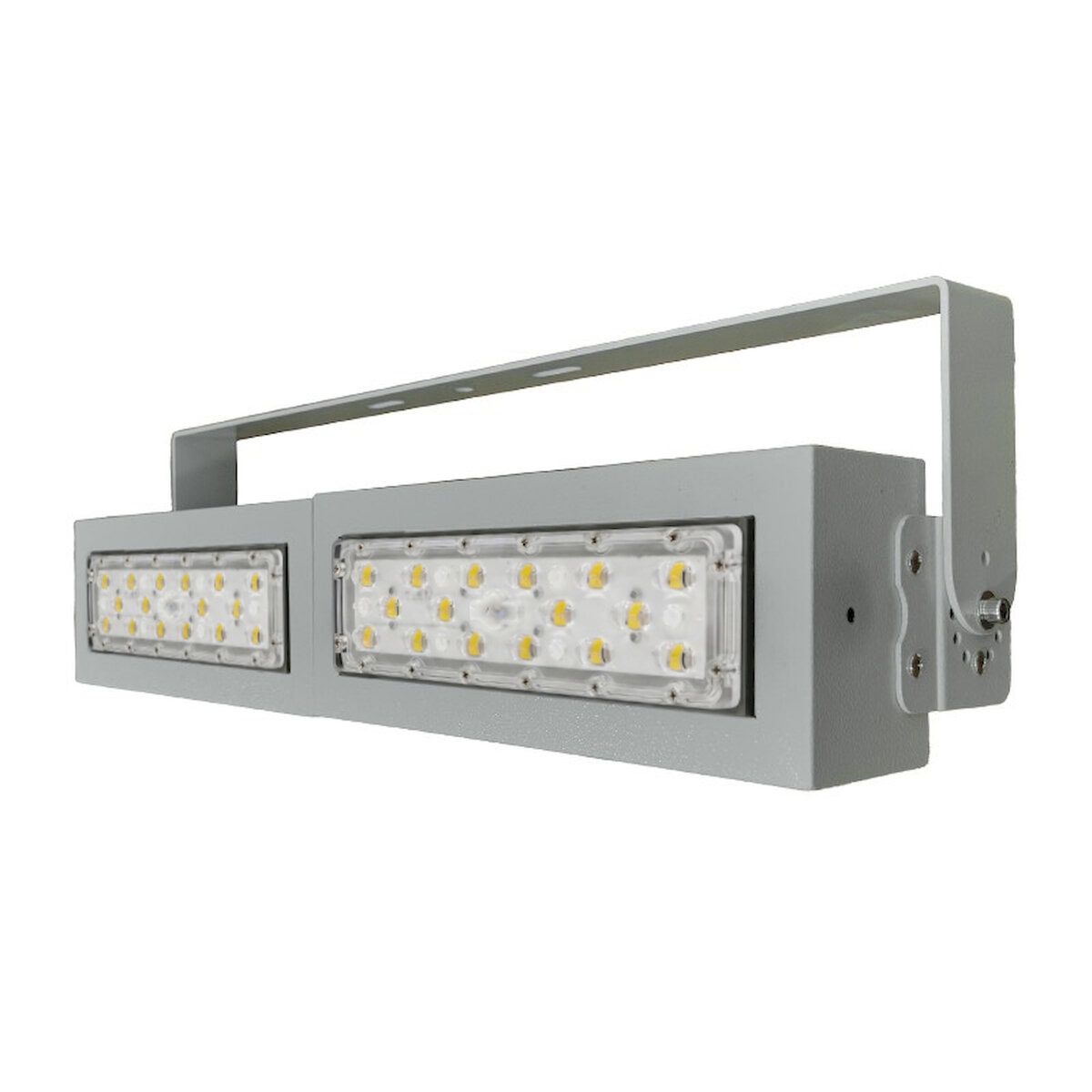 Đèn LED pha P02 (Khung hộp kín) Lắp ngang Module SMD 5050 Mẫu B - Công suất 100W