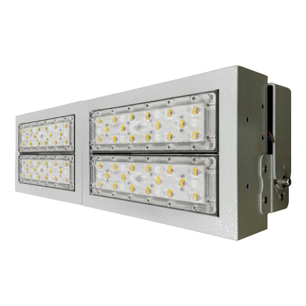 Đèn LED pha P02 (Khung hộp kín) Lắp ngang Module SMD 5050 Mẫu B - Công suất 200W
