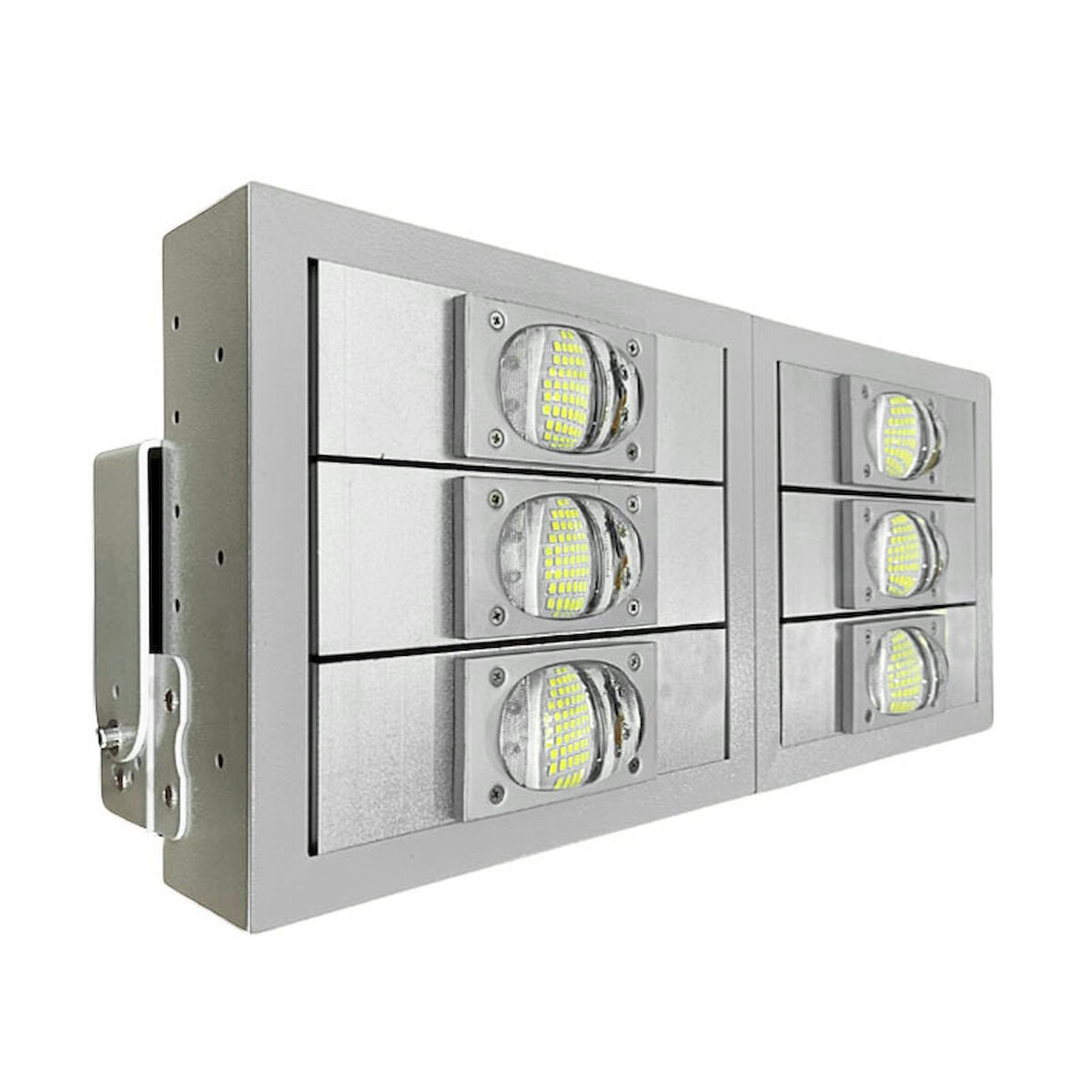 Đèn LED pha P02 (Khung hộp kín) Lắp ngang Module COB 3030 - Công suất 300W
