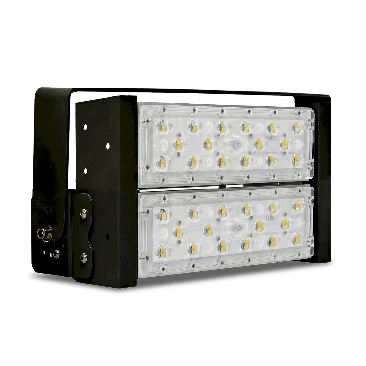Đèn LED pha P03 (Khung đen) Module SMD 5050 Mẫu A - Công suất 100W