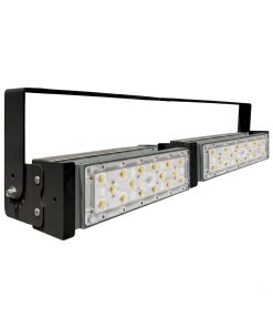 Đèn LED pha P03 (Khung đen) Lắp ngang Module SMD 5050 Mẫu B - Công suất 100W