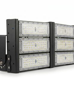 Đèn LED pha P03 (Khung đen) Lắp ngang Module SMD 3030 Mẫu B - Công suất 300W