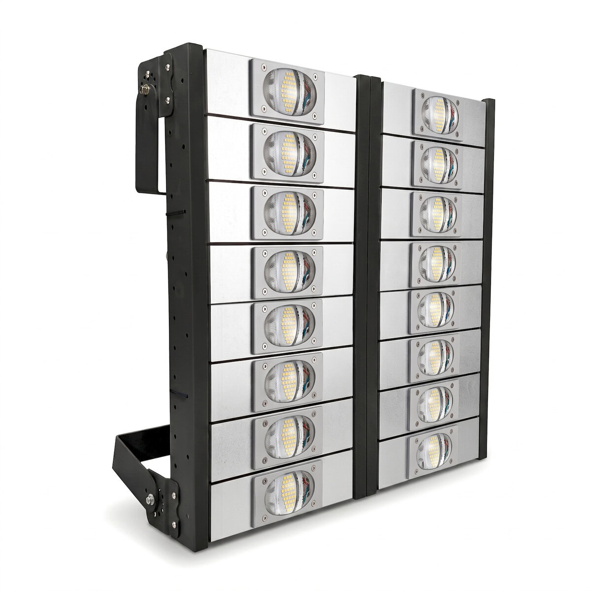 Đèn LED pha P03 (Khung đen) Module COB 3030 - Công suất 800W