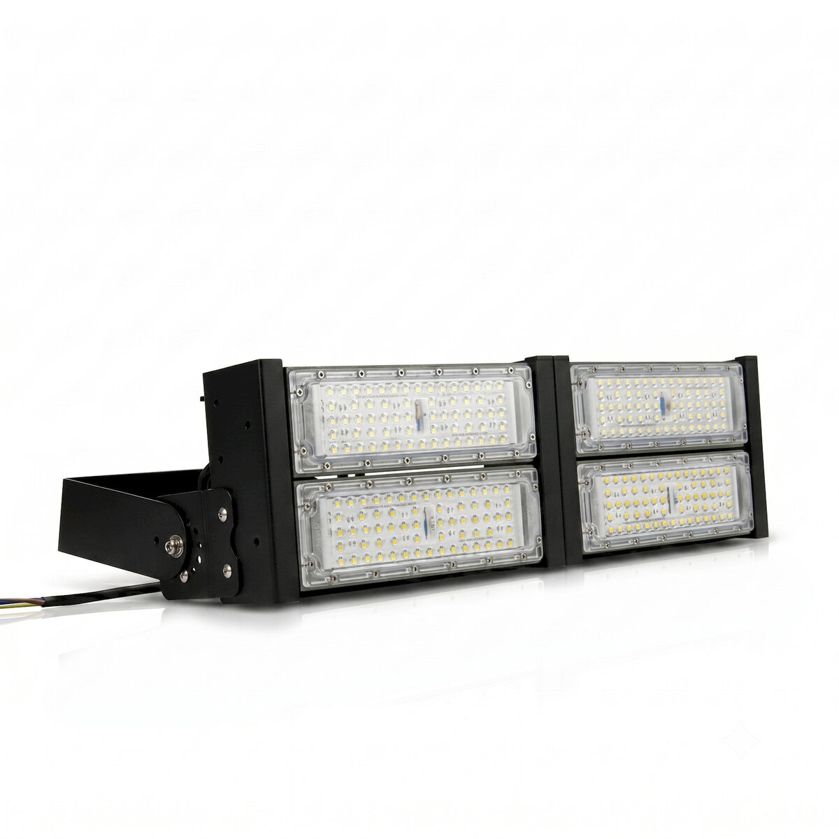 Đèn LED pha P03 (Khung đen) Lắp ngang Module SMD 3030 Mẫu B - Công suất 200W
