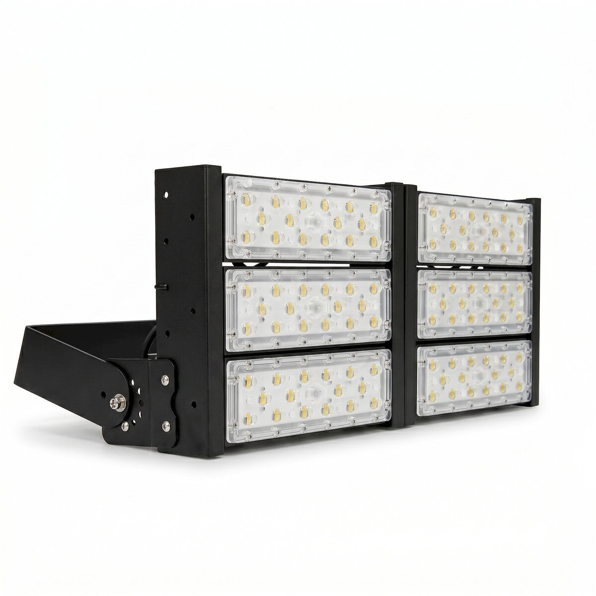 Đèn LED pha P03 (Khung đen) Lắp ngang Module SMD 5050 Mẫu B - Công suất 300W