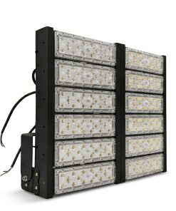 Đèn LED pha P03 (Khung đen) Module SMD 5050 Mẫu B - Công suất 600W