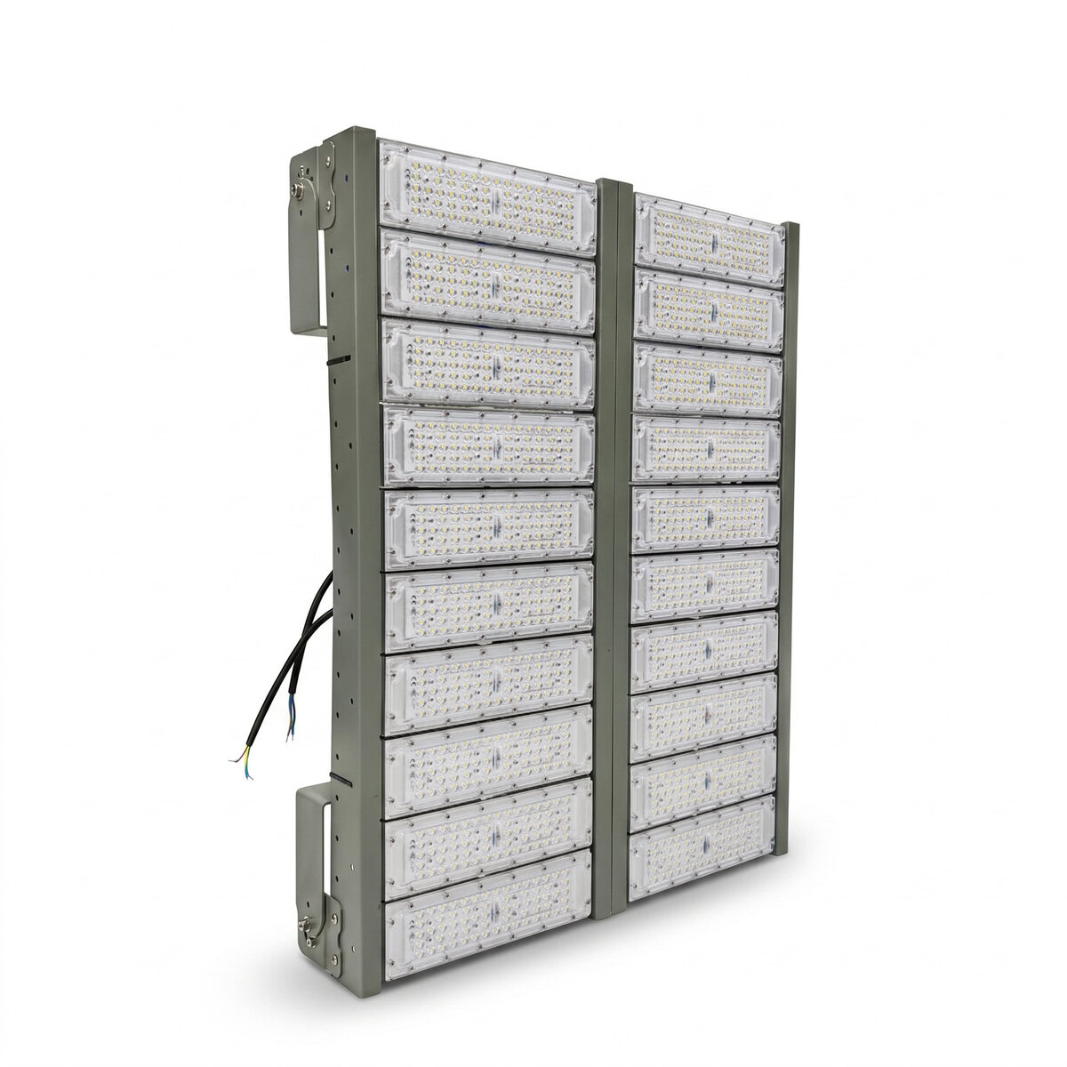 Đèn LED pha P01 (Khung xám) Module SMD 3030 Mẫu A - Công suất 1000W