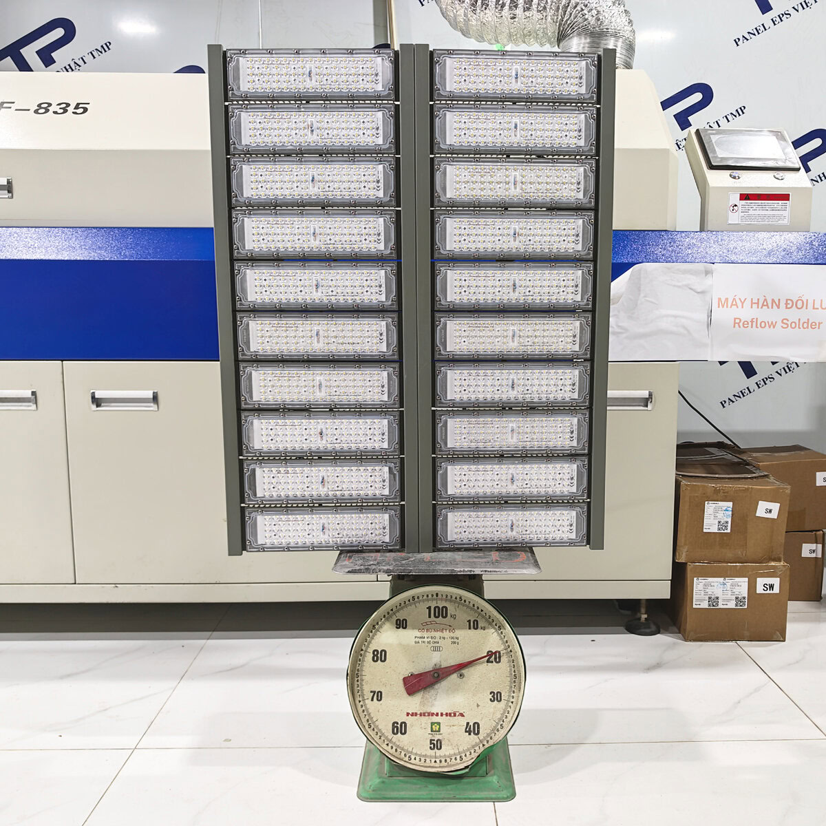 Đèn LED pha P01 (Khung xám) Module SMD 3030 Mẫu B - Công suất 1000W - Ảnh 8