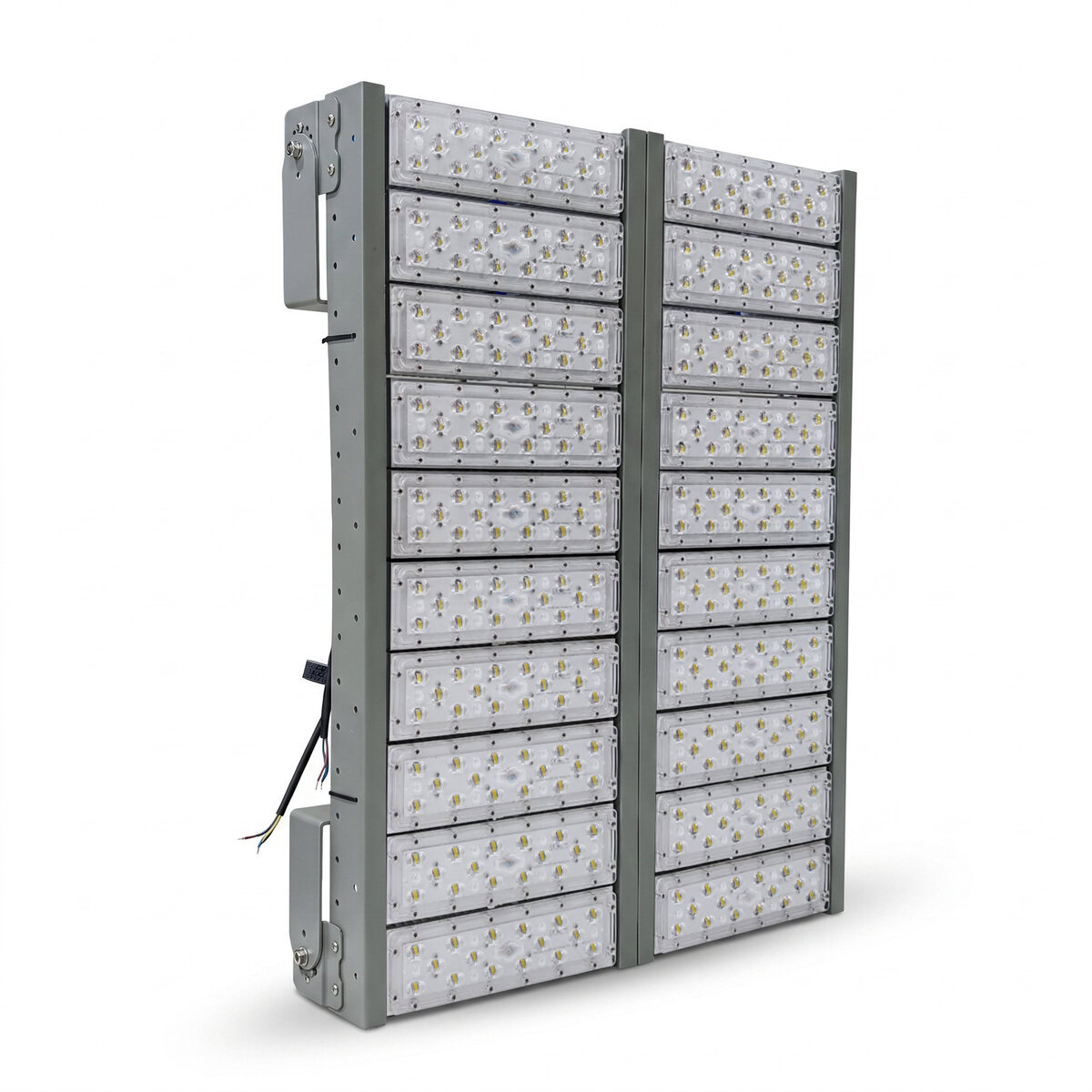 Đèn LED pha P01 (Khung xám) Module SMD 5050 Mẫu A - Công suất 1000W