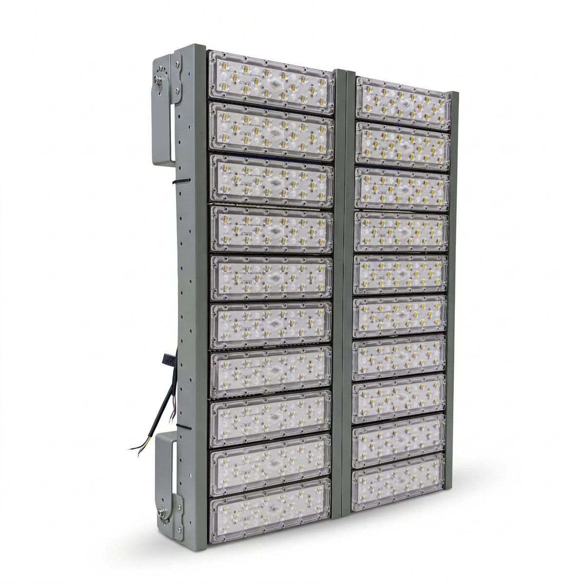 Đèn LED pha P01 (Khung xám) Module SMD 5050 Mẫu B - Công suất 1000W