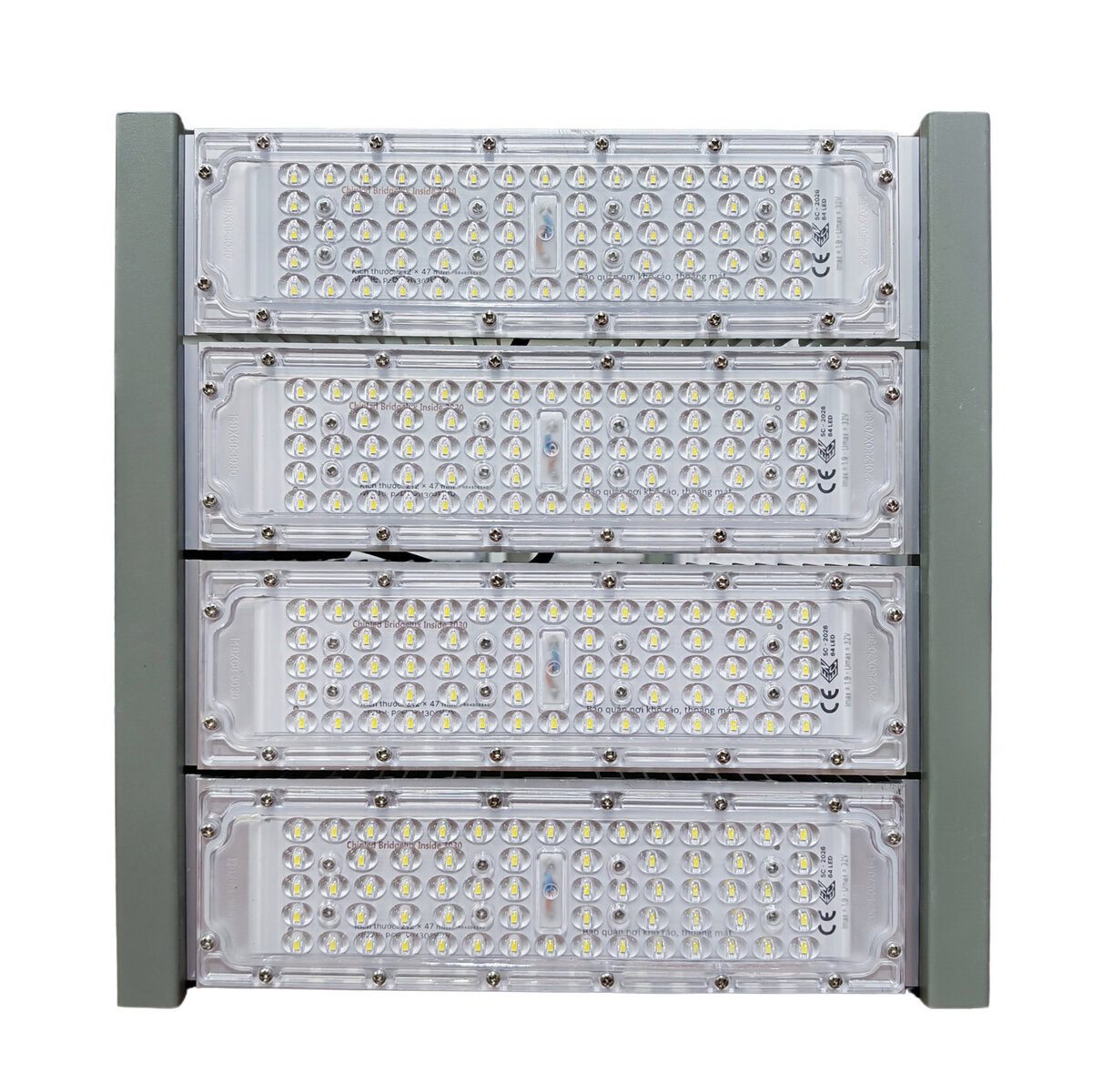 Đèn LED pha P01 (Khung xám) Module SMD 3030 Mẫu A - Công suất 200W - Ảnh 3