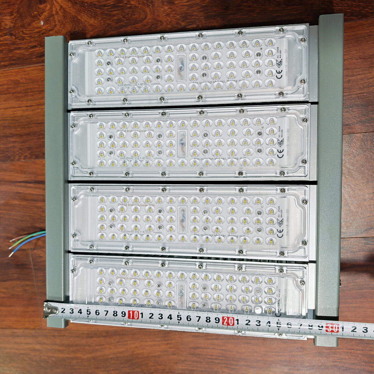 Đèn LED pha P01 (Khung xám) Module SMD 3030 Mẫu A - Công suất 200W - Ảnh 5